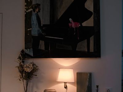Soft light hitting a minimalist wooden desk surface.